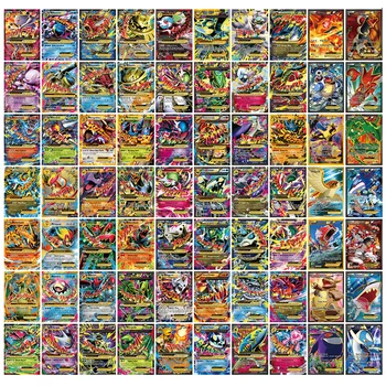300 Buc MEGA 20 60 100buc GX Stralucitoare Carte de Luptă Carte de Tranzacționare Carduri Pokemon Vmax Tag Echipa Kaarten Joc Pokemoni, Jucarii Copii