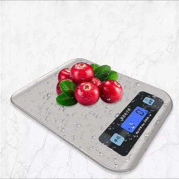 10 kg/5Kg Cântar de Bucătărie din Oțel Inoxidabil Scară de Cântărire Dieta Alimente Poștale Echilibru Instrument de Măsurare LCD Cântare Electronice rezistent la apa