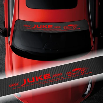 135cmX20cm Car styling Auto Parbriz Decal fibra de Carbon Autocolant pentru Nissan JUKE Autocolant Auto