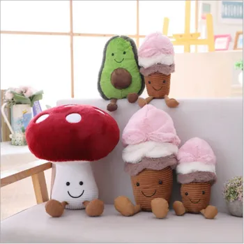 16-45cm Creative Drăguț Ciuperci Mici Jucării de Pluș Legume Umplute cu Ciuperci Moale de Pluș Păpușă Jucărie Copilului Jucării Drăguț Cadou