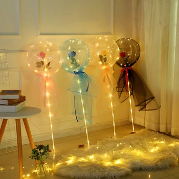 1Set CONDUS Bobo Transparent Baloane Nunta Ziua Îndrăgostiților Ziua Decor Consumabile Partid DIY Latex, Baloane Heliu, Balon