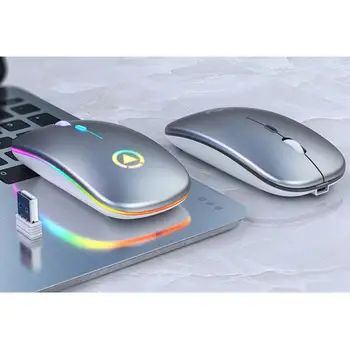 2.4 GHz Wireless Mouse de Calculator Bluetooth Mouse-ul Rapid Optic 2400DPI LED Soareci USB Reîncărcabilă RGB Pentru PC, Laptop