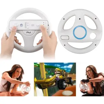 2 BUC Joc de Curse Volan pentru Nintendo Wii pentru Kart Wii Jocuri de noroc la Distanță Controler de Joc Accesorii 3 Culori
