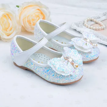 2018 Stras Glitter Princess Fete Pantofi pentru Fete Petrecere de Nunta Fete Sandale Pantofi Primavara/Vara Roz, Albastru, rose, alb