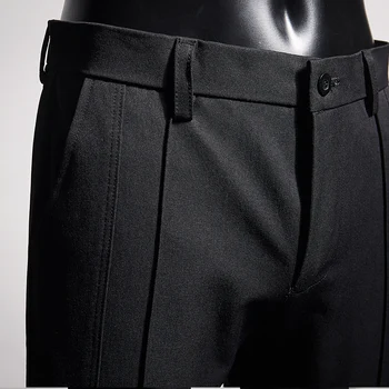 2019 Casual Uzura Formale Pantaloni pentru Bărbați de Înaltă Calitate, Pantaloni Costum Barbati de Brand Nou Slim Fit Boutique Afaceri Mens Dress Pant Simplu