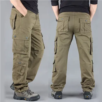 2019 Primăvară de Iarnă Militare Pantaloni Barbati Kaki Cargo pantaloni Casual din Bumbac Tactice Pantaloni pentru Bărbați de Mari Dimensiuni Armata Overol Hombre