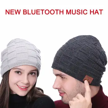 2020 Cald Iarna Căciulă de Muzică Bluetooth Capac de Muzică fără Fir de Funcționare Pălărie Capace Capac capace Inteligente Termică sport Drumetii dropshi K4B9