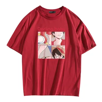 2020 ONE PIECE Luffy Tineret T Shirt Anime Japonez Maneca Scurta Negru Vrac Top Barbati din Bumbac T-shirt Harajuku Vara Tricou Unisex