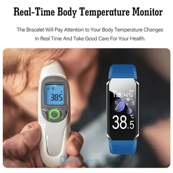 2021 Ceas Inteligent Bărbați Femei Smartwatch Electronice Inteligente Ceas Pentru Android IOS Fitness Tracker Temperatura Bluetooth Smart-ceas
