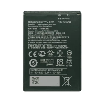 2070 mAh Bateria Telefonului Asus pentru ZB450KL ZB452KG ZenFone Go B11P1428 de Înaltă Calitate, Bateria de Înlocuire Baterii Reîncărcabile