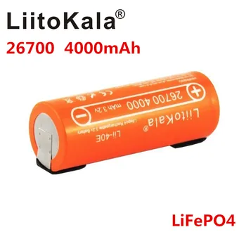 3.2 V LiitoKala Lii-40E 26700 reîncărcabilă LiFePO4 baterie 4000mah baterie litiu celule pentru 24V e-bike powe +DIY Nichel foi