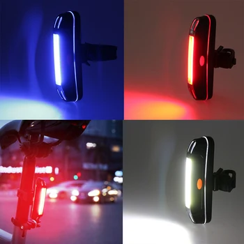 3 Moduri de Iluminare pentru Biciclete Lumina COB Biciclete Lumini cu Led din Spate, Coada de Lumină Biciclete Lampa de Casca Ciclism Utilizare Baterie AAA