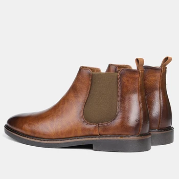 40-46 cizme din piele 2020 brand de moda confortabil pantofi pentru Bărbați Chelsea cizme #KD5236C3