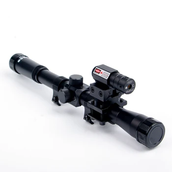 4x20 Red/Green Dot Laser Pușcă Optica domeniul de Aplicare Tactice Arbaleta Riflescope 11mm Feroviar Monteaza de 22 de Calibru Arme de Vânătoare