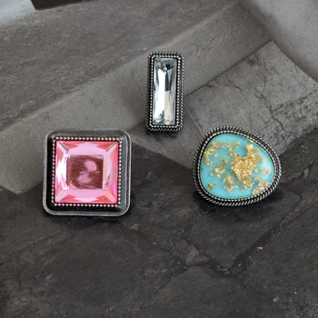 6pcs/set Amintire circulară, pătrată Baquette Menisc Luna Steaua VRĂJITOARE formă Accesorii bijuterii pin pentru femei cadouri