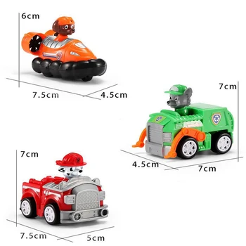 9pcs SPIN MASTER Mașină de Jucărie Set de Juguete Ryder Marshall Moloz Desene animate ABS Figurine Model de Masina pentru Copii Jucarii pentru Copii Cadouri