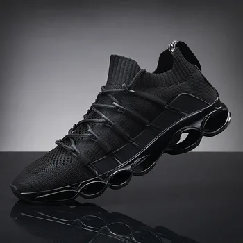 Adidasi Barbati Sport în aer liber Pantofi smart sneaker Elastic Tricotat Respirabil Căpută Pantofi sport pentru Barbati pantofi de Formare
