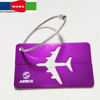 Airbus/Boeing Metal Bagaje Tag-Ul Aliaj De Aluminiu Argintiu Avion De Aer De Călătorie Categorie De Identitate Auto Blocare Personalitate Aparte Cool Accesoriu