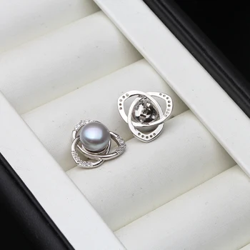 Alb Cercei Cu Perle Veritabile Naturale De Apă Dulce Pearl Argint 925 Cercei Perla Bijuterii Pentru Wemon Cadou De Nunta