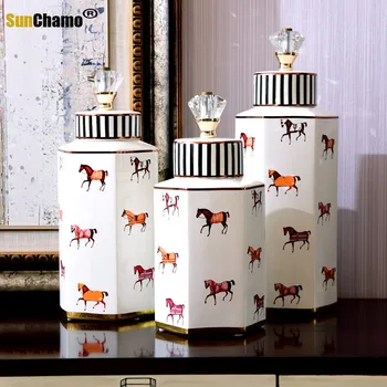 American Ceramice De Stocare Europene Retro Acasă Decoratiuni Living Cabinet Vin Televizor Nou Cabinet Meserii Decor Acasă