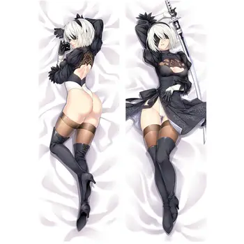 Anime Joc PSP NieR:Automata YoRHa Nr. 2 Tip B 2B Dakimakura Pernă Caz 18r Fată Pat Decor SleepHugging față de Pernă Cadouri
