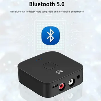 Auto Bluetooth Receptor 5.0 aptX LL AAC 3,5 mm Jack Aux Adaptor Auto Audio Stereo Pentru TV Microfon Muzica NFC Difuzor cu Wireless S0J3
