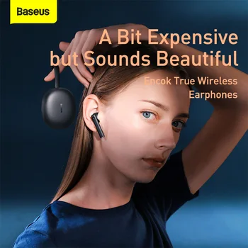 Baseus W05 TWS Căști Bluetooth Touch Control Căști HD Stereo fără Fir Earbuds de Sprijin Qi Încărcătoare