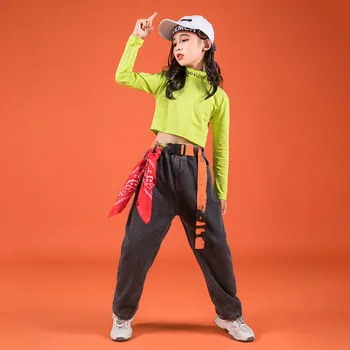 Blugi negri Pantaloni Pentru Băieți Fete 10 12 14 ani Hip-Hop Costume Copii Jazz Strada Imbracaminte Haine Dans Spectacol de teatru