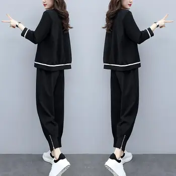 BONJEAN Două Bucata Set pentru Femei New 2020 Iarna și Toamna Casual Sport Costum Pantaloni Femei coreea Style Moda Pulover Costum