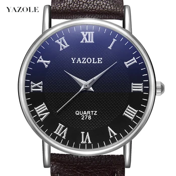 Brand Yazole Barbati Ceas De Afaceri De Moda Ceasuri Relojes Hombre Simplu Albastru Cuarț Ceas Relogio Masculino