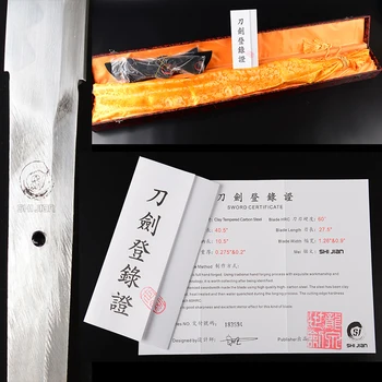 Brandon Săbii Manual Lustruit Katana Din Oțel Carbon De Înaltă Lut Temperat Japoneză Sabie De Samurai Full Tang Formare Cuțit, Katana