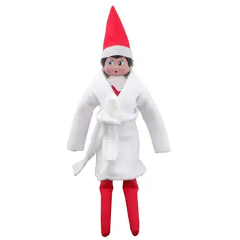 Bumbac Elf de Crăciun Doll Halat de baie Raft Elf cămașă de noapte Pentru Copii Cadou de Crăciun Elf Haine Papusa (fără Păpuși)