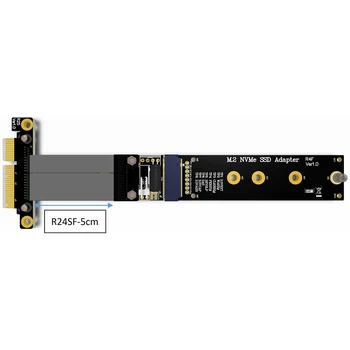 Cablu de extensie R44S/R24SF M. 2 pentru NVMe SSD Solid state Drive Riser Card M2 pentru PCI Express 3.0 X4 PCIE Viteza maxima 32G/bps