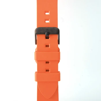 Calitate fluororubber watchbands 20mm 22mm Portocaliu de cauciuc curea de ceas banda de ceas accesorii pentru sport ceasuri de scufundări
