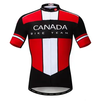 Canada Franța Echipa de Ciclism Tricou Bărbați Vară Retro Pro Biciclete Imbracaminte Maillot Ciclismo iute Uscat Biciclete MTB Jersey Ciclism Tricou