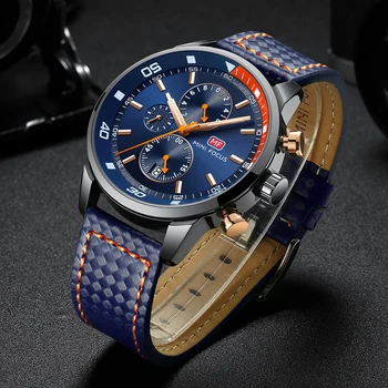 Ceasuri Sport Barbati 2020 Top Brand de Moda de Lux Ceas Bărbați Impermeabil Cuarț Cronograf Ceas Cadrane Mici 6 Mâini MINI FOCUS