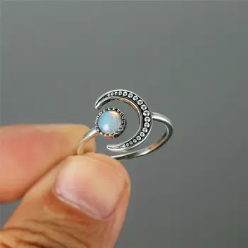 CIBO vânzare la modă new moon bay inel creative lună nouă și mare parte, inel, bratara poate fi ajustata