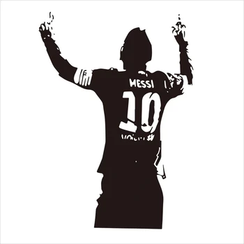 Clasic Star de Fotbal Lionel Messi Figura Autocolant de Perete de Vinil DIY Copii baieti Living Autocolant de Perete Decalcomanii Pentru Iubitor de Fotbal