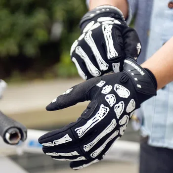 Craniu fantomă Mănuși de Ciclism Schelet Echipamente de Ciclism luva ciclismo Deget Plin de Biciclete Mănuși Mountain Bike MTB Ciclu Mănuși