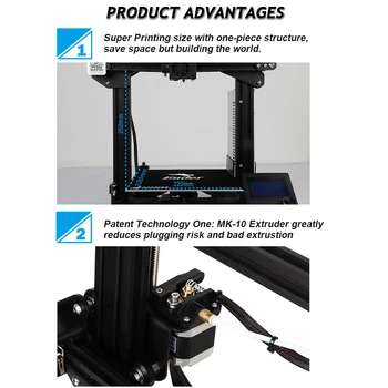 Creality 3D Ender-3 Imprimantă 3D DIY Kit 3D Drucker Auto-asambla 220 * 220 * 250mm cu Cv-ul de Imprimare de Imprimare Măști