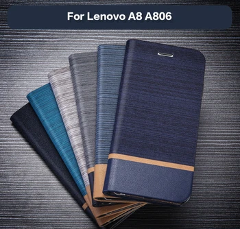 De Afaceri, Caz Telefon Din Piele Pentru Lenovo A8 A806 Flip Portofel Caz Capacul Din Spate Pentru Lenovo A8 A806 Caz De Silicon
