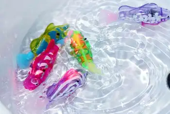 De Viață mare Jucărie pentru Copii de Joacă Jucării de Apă de Lumină Electrică Înot Electronice, animale de Companie Pește Muzica de Plastic Pesti În Înot Baie Fierbinte de Vânzare