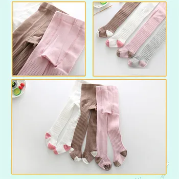 De Vânzare La Cald Nou-Născut Cald Și Moale De Bumbac, Fetita Dresuri Copil Solid Încălzit De Picior Ciorapi Ciorapi Copil