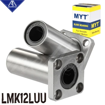 De înaltă precizie MYT Flanșa LAGĂRULUI LMK12LUU 12x21x57mm 12mm Rulment Pentru Ultimaker 2 UM2 imprimantă 3D liniar Rod Cnc Piese