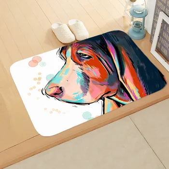 Desene animate Fata Mare Câine Mat Usa Mat Imprimare Digitală Mat Baie Bucatarie Baie Absorbant Non-Alunecare Mat DDD29