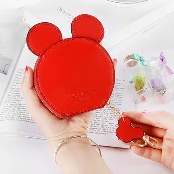 Disney Mickey Mouse desene animate Pungă de Monede minunat Monedă pungă ambalaj de carton Minnie portofel copiii student mini Pandantiv sac de Depozitare Schimba