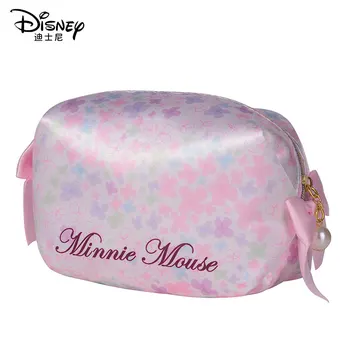 Disney Minnie Sac De Cosmetice Pentru Femei Geanta Fata Student Travel Convenabil De Depozitare Spălare Sac Sac Impermeabil Sac De Machiaj Arc Borsetă