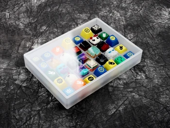 [doar box]rea cutie acrilic taste caseta 7 x 5 tastatură sa gmk oem cherry dsa xda taste cutie Pentru Tastelor Set de Valori de Colectare