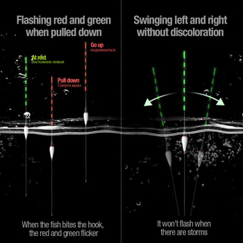 DONQL Nano Smart Led Pescuit Float Greutate Senzor de Pește Musca Reamintesc Geamandura Stralucitoare Electric Noapte de Pescuit Float Cu Baterii