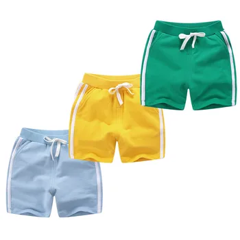 En-gros pentru copii pantaloni scurți de vară vârsta de 1-10y copii băieți fete casual bomboane de culoare plajă haine de bumbac vrac pantaloni scurti 7042 08